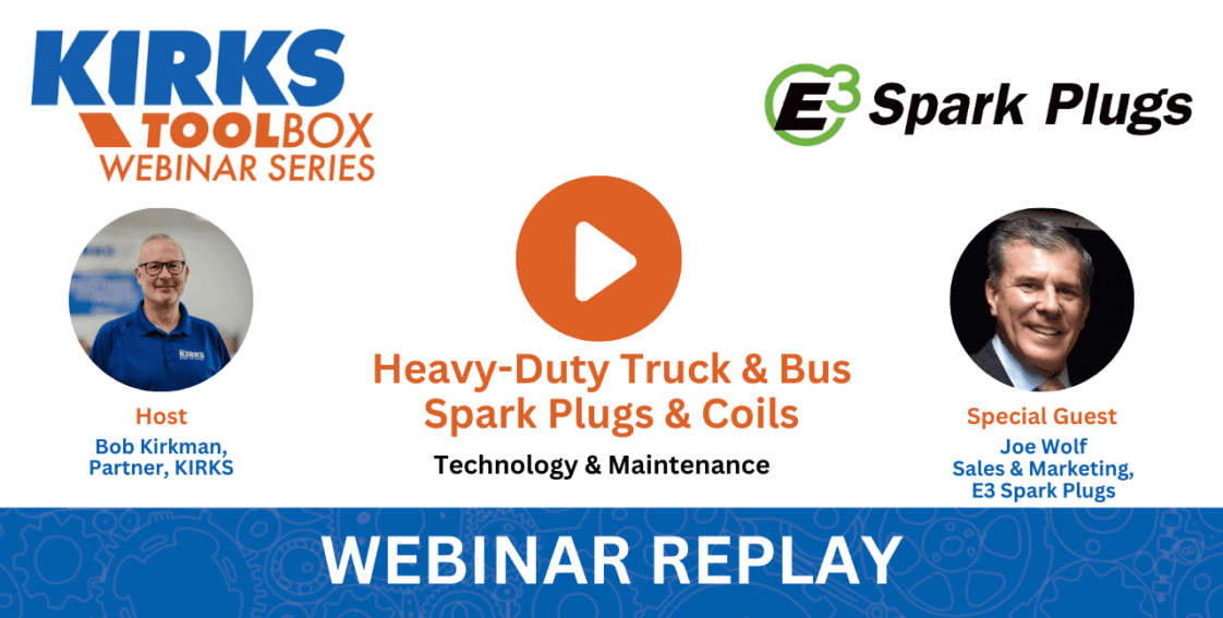 E3 Spark Plugs Webinar with KIRKS